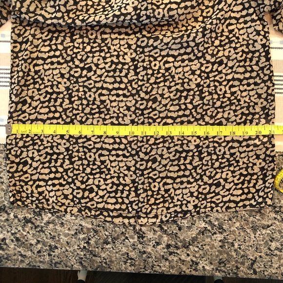 Molly Bracken Leopard Ruffle Neck Long Sleeve Top - Picture 6 of 10